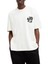 Erkek Baskılı Oversize T-Shirt - Beyaz 1