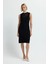 Garnili Kolsuz Triko Elbise Siyah 12445596000 4