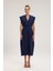 Bağlama Detaylı Elbise Lacivert 12443843000 1