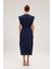 Bağlama Detaylı Elbise Lacivert 12443843000 6
