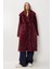 Uzun Suni Kürk Kaban LFG0169 Bordo 3