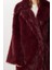 Uzun Suni Kürk Kaban LFG0169 Bordo 5