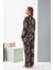Kadın Siyah/leopar Pijama Takım - 28039R 4