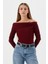 Madonna Yaka Bluz Bordo 3