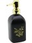 Cam Kare - Siyah Şişe--Sarı Kelebek-Çiçek Desen Sıvı Sabunluk 400ML Gold Plastik Pompa (5332) 1