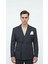 Siyah Çizgili Erkek Kruvaze Blazer Ceket – Italyan Kesim, Şık ve Modern 3