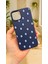 iPhone 12 ve 12 Pro Uyumlu Mavi Boncuk Desenli Silikon Darbe Emici Klasik Korumalı Rubber KILIF277 1