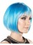 Turkuaz Renk Parti Peruğu Küt Saç (5067) 3