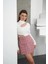 Iki Düğmeli Şort Etek Pembe H26414 5