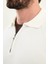 Dokulu Slim Fit Fermuarlı Polo Yaka Erkek Triko Kazak 2