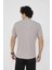Unisex Bisiklet Yaka Slim Fit T-Shirt- Taş 7