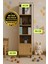 Alin Wood MDF Komodin ve Kitaplık Set 4