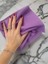 Aliva's Premium Mikrofiber Cam ve Ayna Bezi- Sihirli Temizlik Bezi- 40X40 Cm- Mor Renk 6