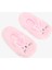 Pembe Kız Çocuk Rabbit Tavşan Nakışlı Aksesuarlı Kaymaz Tabanlı Ev Çetiği 7