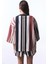 Shay Striped Etnik Desen V Yaka Oversize Kimono 6