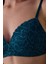 Petrol Yeşili Cosy Dantelli Balensiz Dolgusuz Sütyen 4
