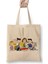 Snoopy And Friends Dogs Beyaz Bez Çanta Uzun Saplı Alışveriş Çantası Plaj Çantası 1