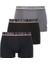 Erkek Lisanslı Uspa / Siyah - Antrasit - Lacivert Exclusive 3 Adet Boxer 1
