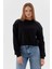 Omuzları Taşlı Sweatshirt Sıyah 4