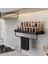Çok Amaçlı Modern Duvar Rafı ve Havlu Askılığı Banyo Mutfak Malzeme Düzenleyici Siyah AL5340 2