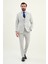 Dokulu Slim Fit Mono Yaka Erkek Takım Elbise 3