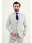 Dokulu Slim Fit Mono Yaka Erkek Takım Elbise 4