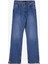 Yüksek Bel Normal Paça Straight Indigo Kadın Denim Pantolon F5WL-PNT0190 3