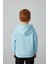 Unisex Çocuk Basic Pamuklu Kapüşonlu Sweatshirt - Mavi 3