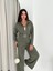 Tesettür Uyumlu Modal Kumaş Kemerli Fermuarlı Şık Günlük Takım / Modest Modal Tracksuit Set 2