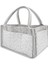 bulurum keçe anne bebek bakım çantası 772 gri çiçek 1