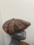 Erkek Kışlık Kaşe Kumaş Desenli Arkası Lastikli Standart Kasket Şapka (Newsboy Cap) 2
