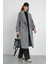 Kolu Apolet Detaylı Kaban Gri Melanj 5