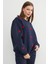 3 Iplik Kalp Nakışlı Oversize Sweatshirt 3