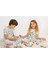 Kısa Kollu + Özel Kalem Boyanabilir Kız Erkek Çocuk Pijama Takım 5