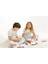 Kısa Kollu + Özel Kalem Boyanabilir Kız Erkek Çocuk Pijama Takım 6