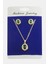 Oval Zirkon Taşlı Set Kolye 1
