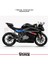 Cfmoto 250SR Orta Şase Kaplama Mavi Şimşek Desen Sticker 2