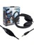 3.5 Mm Stereo Kablolu Ledli Mikrofonlu Siyah Gaming Oyuncu Kulaklık HL-5351 4