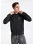 Kapüşon Yaka Siyah Erkek Sweatshırt 12284013_JORINWOOD Wash Sweat Hood 1