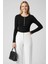 Çıtçıt Detaylı Bluz Siyah 1