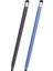 Evrensel İki Uçlu Kauçuk Uçlar Kapasitif Stylus Kalem Mavi (Yurt Dışından) 2