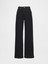 Kadın Siyah High Rise Stride Wide-Leg Jean Pantolon 22