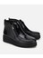 01BOH314530A100 KADIN Deri Siyah Fermuar Detaylı Dolgu Topuklu Bot 2