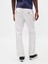 Erkek Beyaz Relaxed Straight Jean Pantolon 4
