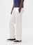 Erkek Beyaz Relaxed Straight Jean Pantolon 5