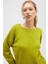 Rio Düz Örgü Kadın Triko Kazak - Lime 6