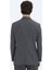Gri Mikro Modern Fit %100 Yün Ceket 5