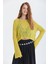 Delikli Bisiklet Yaka Bluz Yeşil 3