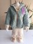 Kız Bebek Montlu Üçlü Takım (Omuzdan Çıtçıtlısweatshirt+ Mont +Pantolon) 3