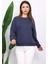 Antrasit Bisiklet Yaka İki İplik Sweatshirt 3